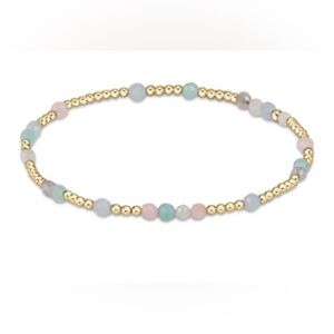 enewton Hope Unwritten Gold Beaded Bracelet with Pastel Gem Accents - Extends
